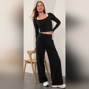 New With A Tag. Athleta Black Wide Leg Women's Pants
